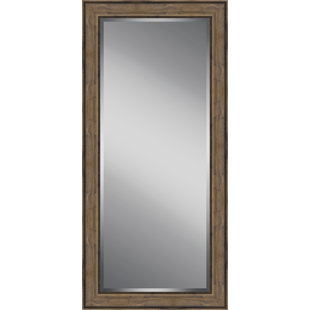 Full Length Wood Frame Mirror Wayfair Wooden Framed Beveled Plate Gl Full Length Mirror