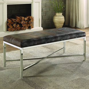 Go to store & view more images Orren Ellis Alyssa Metal Bench