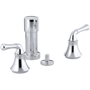 Go to store & view more images Kohler Forté Vertical Spray Bidet Faucet with Traditional Lever Handles
