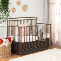 gold crib nursery