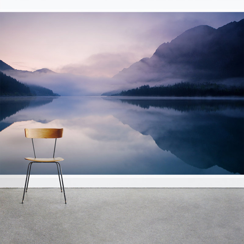 lake mural mountains wall mural self-adhesive vinly Lake WALL MURAL lake wallpaper mountain lake wallpaper mountain lake,