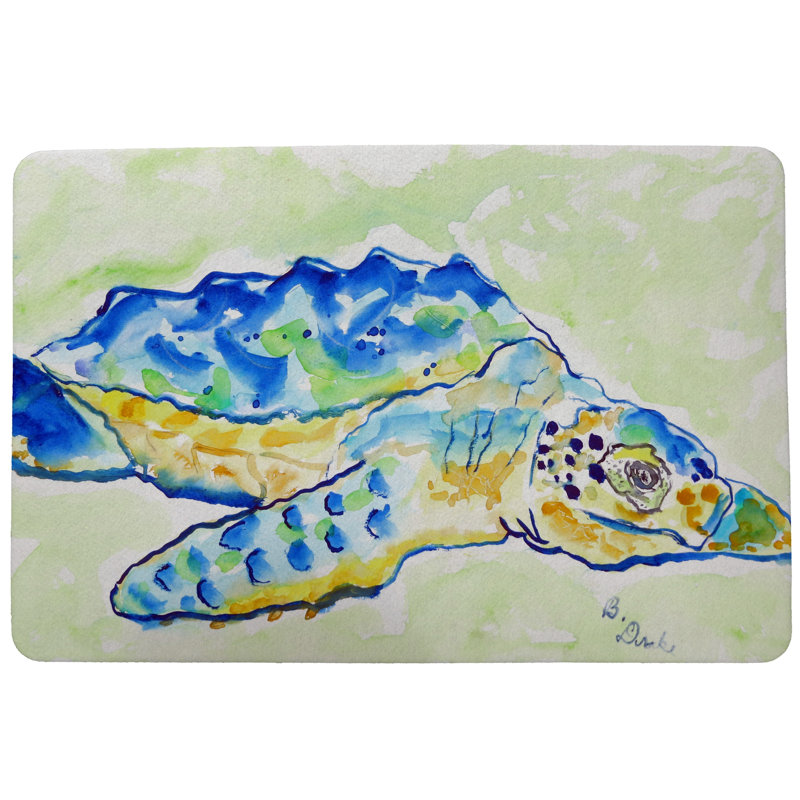 Highland Dunes Stefan Turtle Non Slip Outdoor Door Mat Wayfair