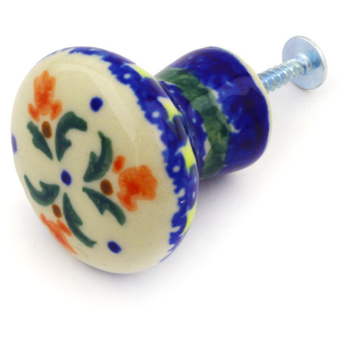 Polmedia Polish Pottery Cocentric Tulips Knob Drawer Pull Wayfair