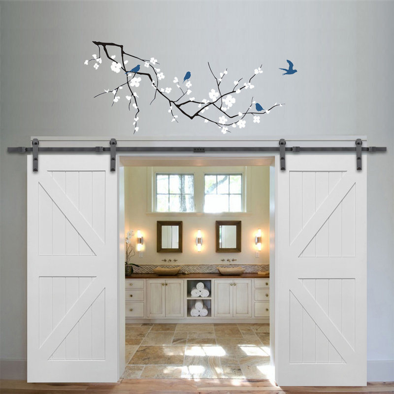 Verona Home Design Paneled Manufactured Wood Primed K Plank Barn