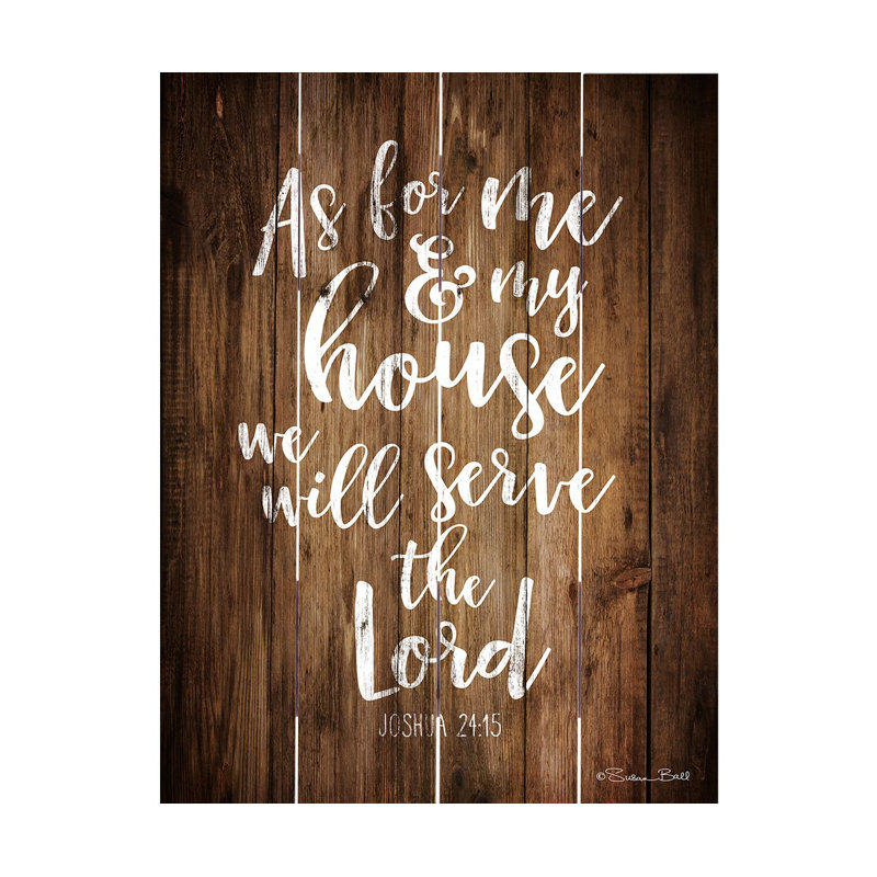 Gracie Oaks As For Me And My House Wall Decor Wayfair