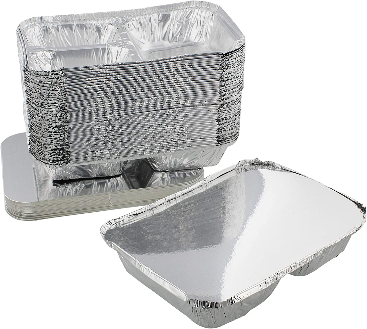 YoungTrade Aluminum Catering Pan 3 Sections,Disposable Aluminum Tray Foil Pans, Oven Pans Take