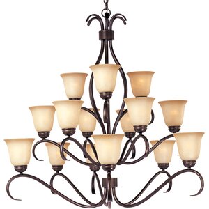 Birdsall 15-Light Shaded Chandelier