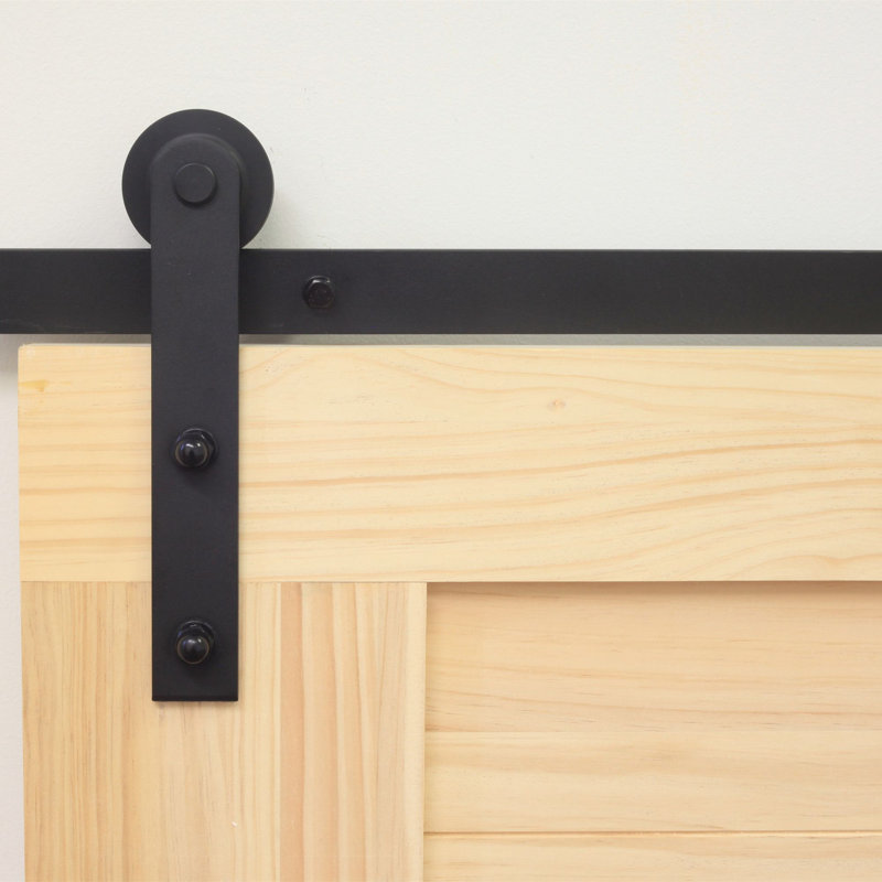 Homacer Straight Strap Standard Double Barn Door Hardware Kit