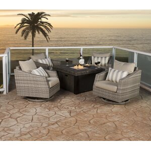 Alfonso 5 Piece Deep Seating Group with Cushions