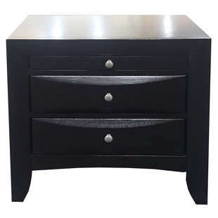 Go to store & view more images Montelongo Transitional Contemporary Spacious 3 Drawer Nightstand by Red Barrel Studio