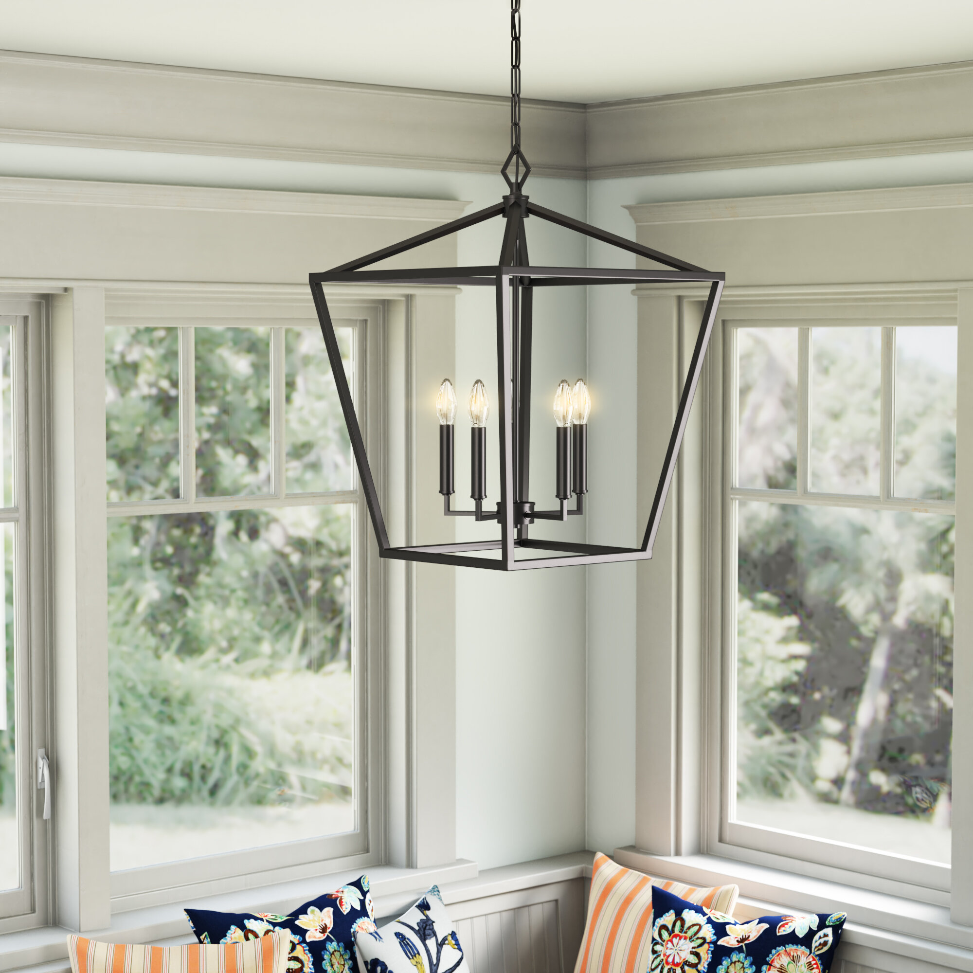 wayfair chandeliers black