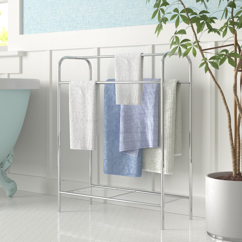 Wayfair Basics Free Standing Towel Rack & Reviews ...