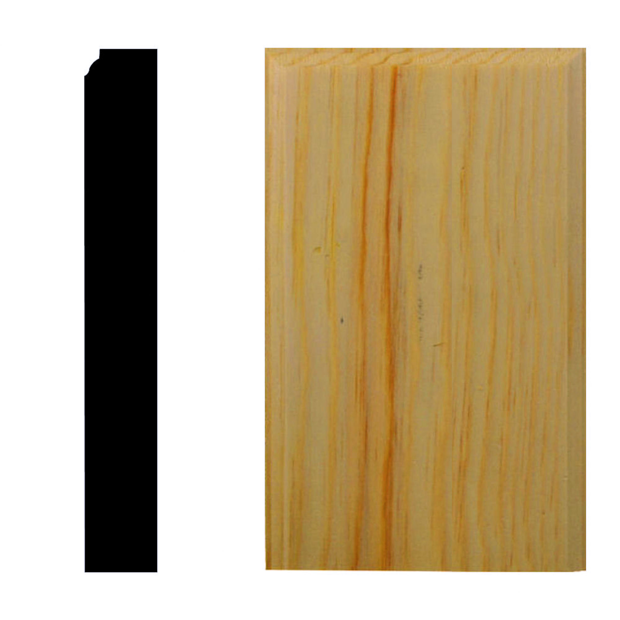 1 x 3 x 6 Oak Inside Radius Corner Base Block Trim Molding 5