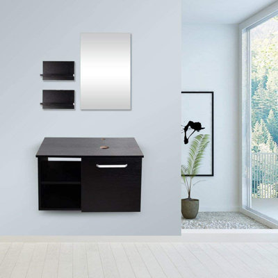 Beyo 28" Wall-Mounted Single Bathroom Vanity Set with Mirror