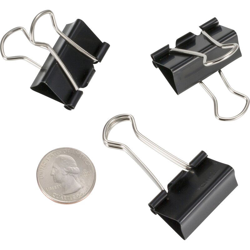 medium silver binder clips