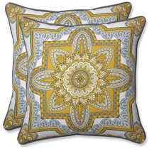 yellow grey throw pillows