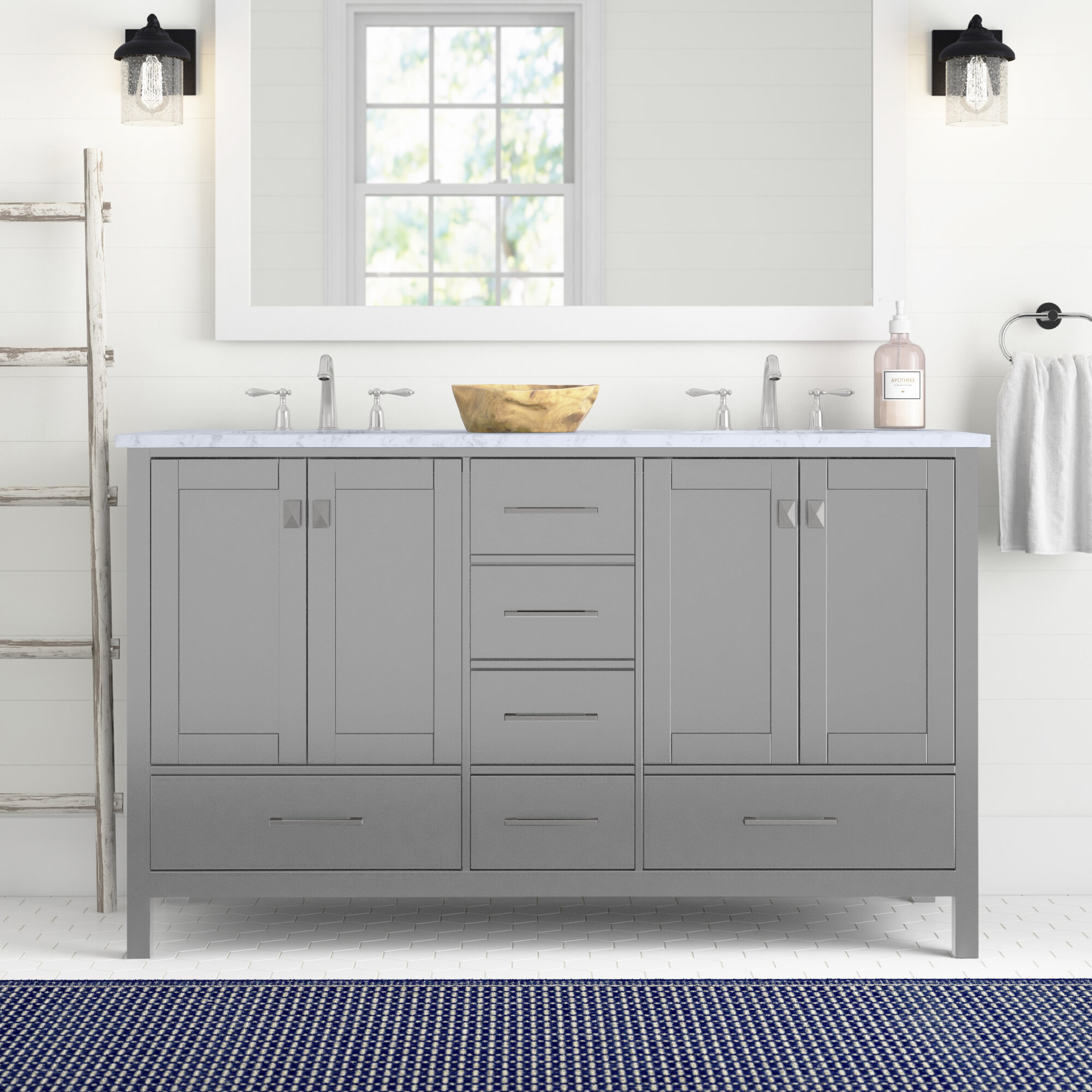 Double Gray Bathroom Vanities Youll Love In 2021 Wayfair