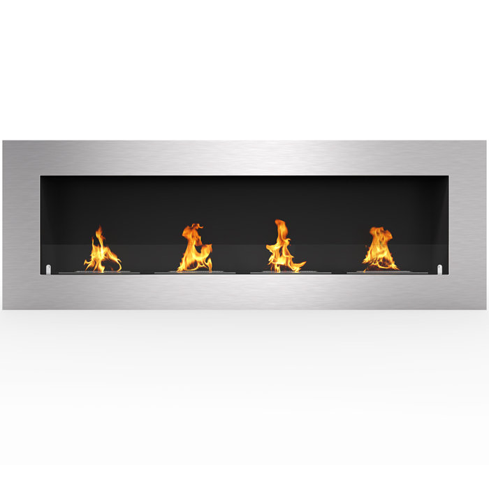 Orren Ellis Aron Wall Mounted Bio Ethanol Fireplace Wayfair Ca