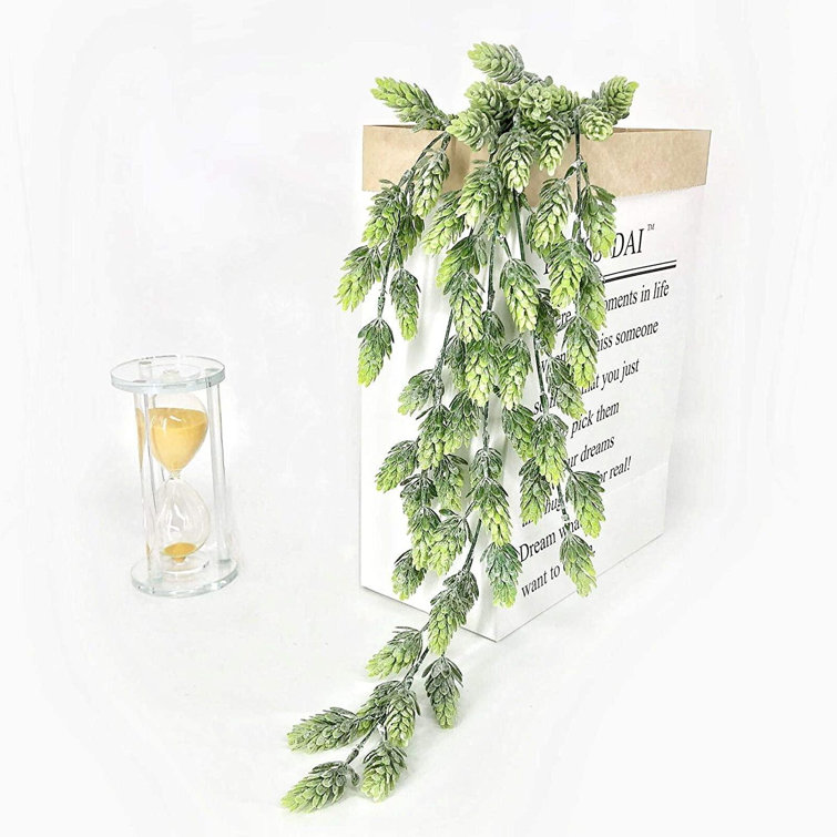 Primrue 3Pcs Artificial Hops Flower Vine Garland Plant Fake Wall