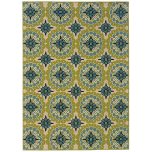 Green Rugs Joss Main Newbury Green Ivory Indoor Outdoor Area Rug