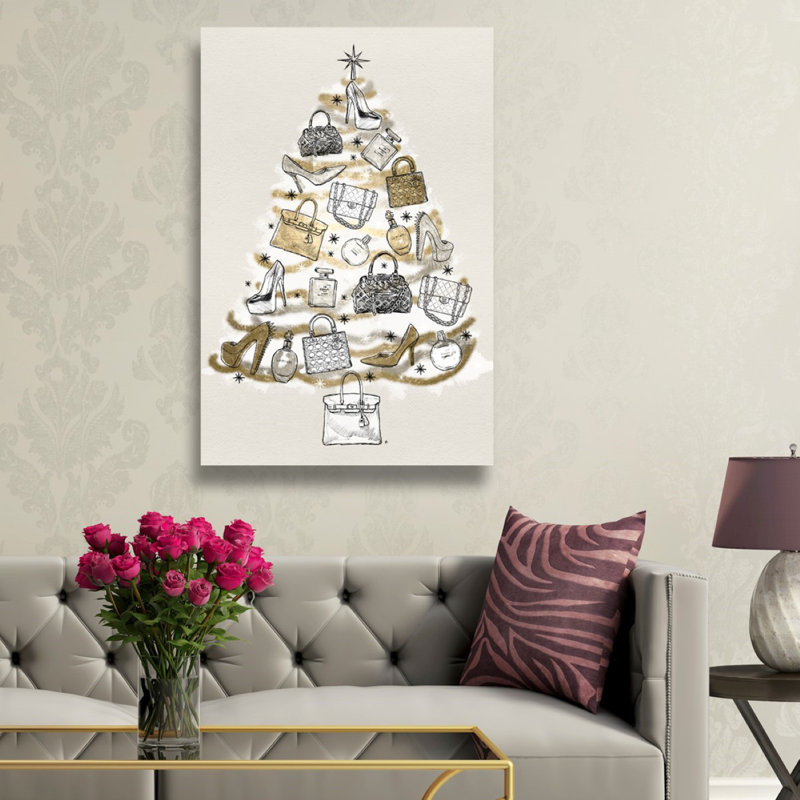 Oliver Gal Fashion Christmas Graphic Art Print On Wrapped Canvas Reviews Wayfair