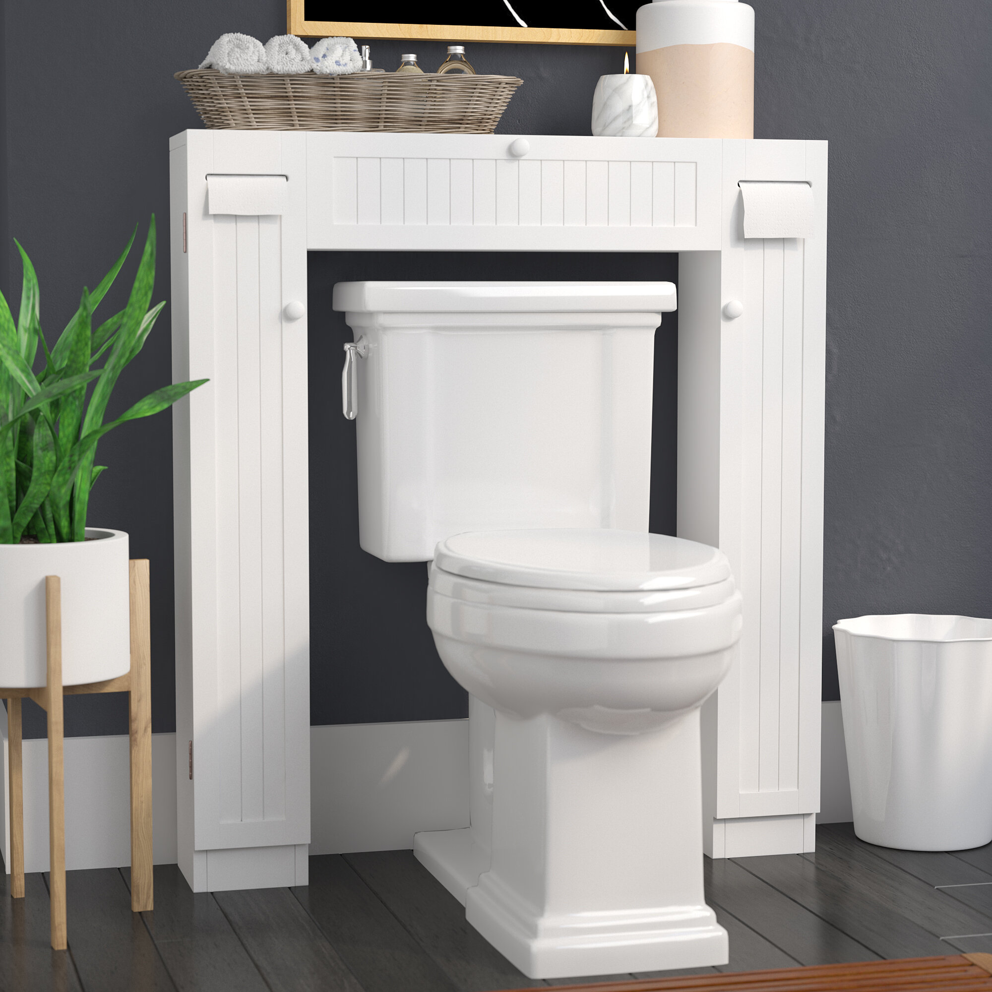 The Twillery Co Eleanor 34 1 W X 38 3 H Over The Toilet Storage