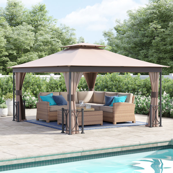 2 Tier Soft Top Heavy Duty Structure Outdoor Gazebos With 4 Removable Netting Providing 100 Square Foot Shade For Yard Patio Garden Or Outdoor Event Tangkula 10 X 10 Outdoor Gazebo Patio Lawn