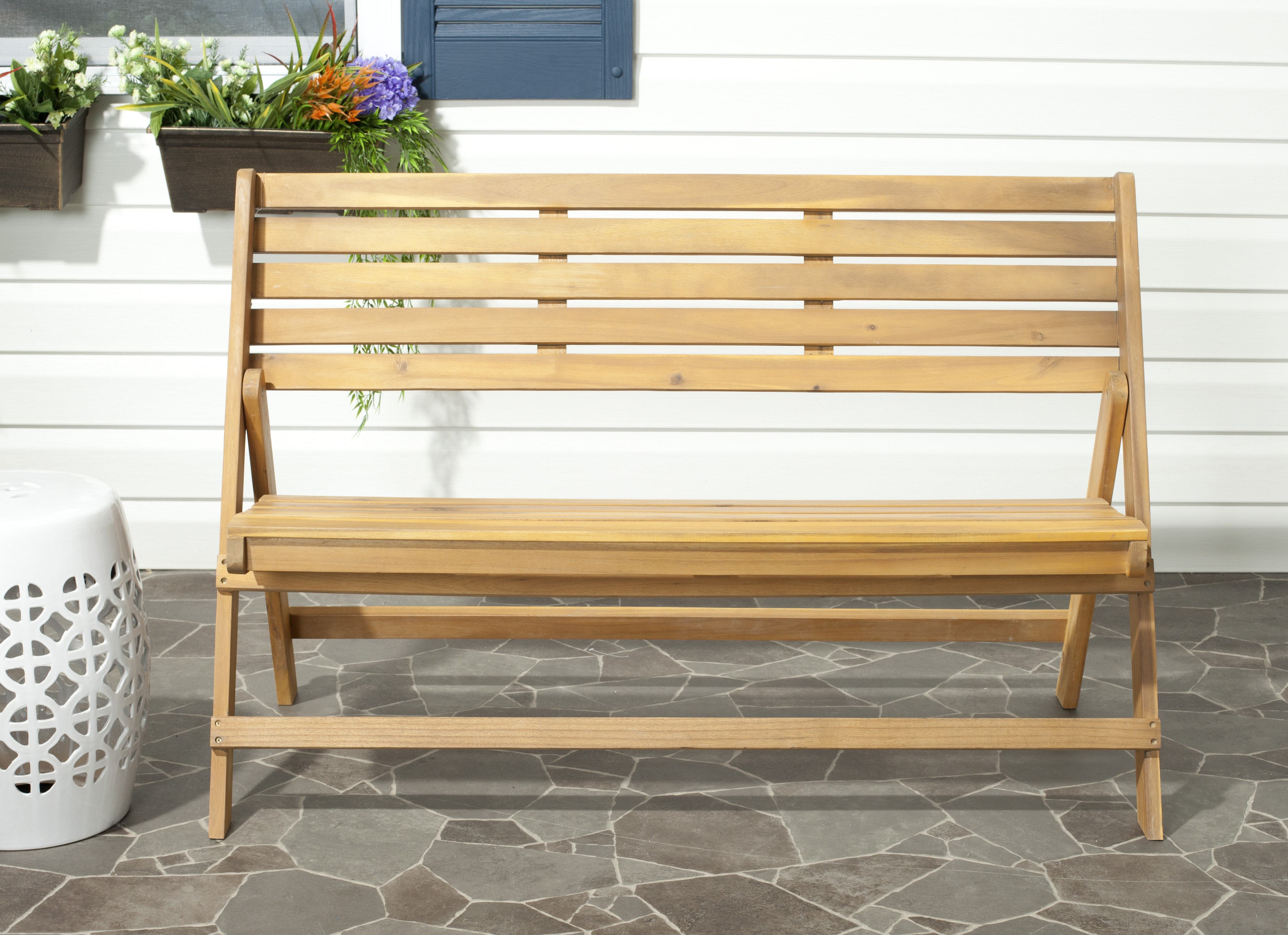 Sol 72 Outdoor Fairlight Wooden Bench Reviews Wayfair Co Uk
