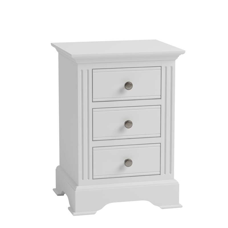 August Grove Wembley 3 Drawer Bedside Table Reviews Wayfair Co Uk