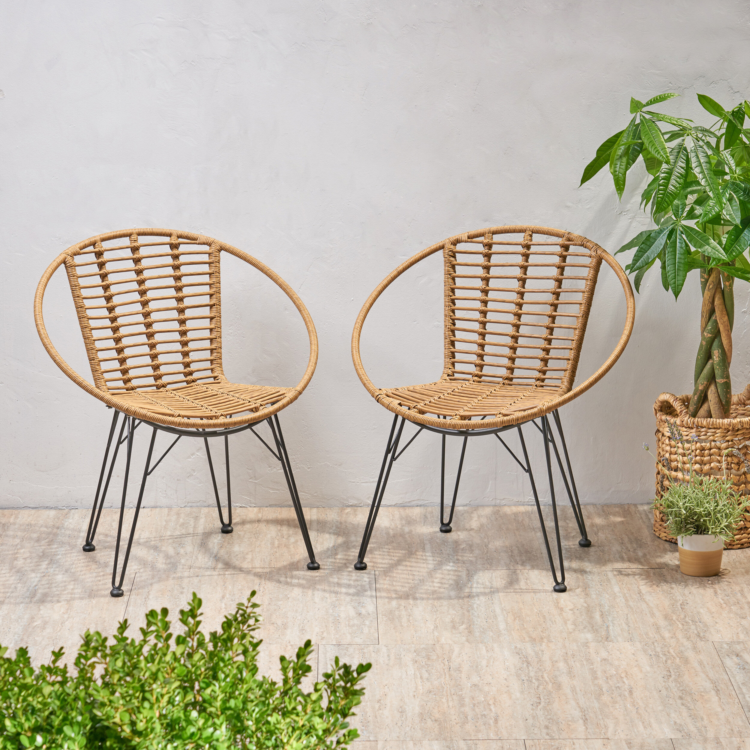 rattan patio dining chairs