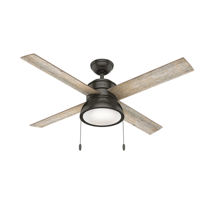 52 Loki 4 Blade Ceiling Fan Light Kit Included