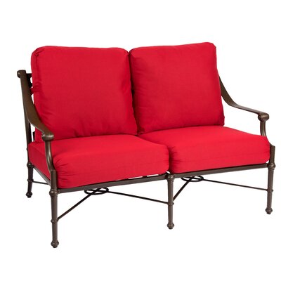 Delphi Loveseat Woodard Cushion Color Hedge Flannel Frame Color