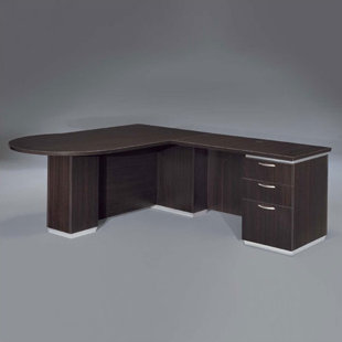 Peninsula Desk For Two Wayfair Pimlico Right Peninsula L Shape Executive Desk