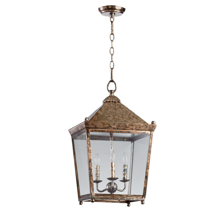 Cottage Style Decor Inspiration in a Florida Beach House 3-Light Lantern Pendant #hanginglantern