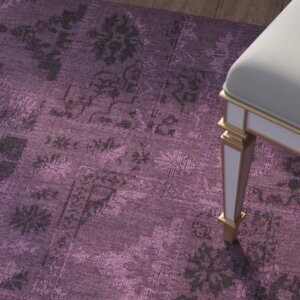 Chipping Ongar Black/Purple Area Rug