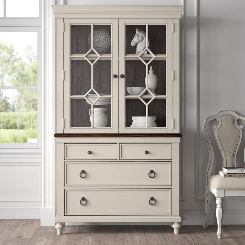 Kelly Clarkson Home Ornithogale Lighted China Cabinet & Reviews | Wayfair