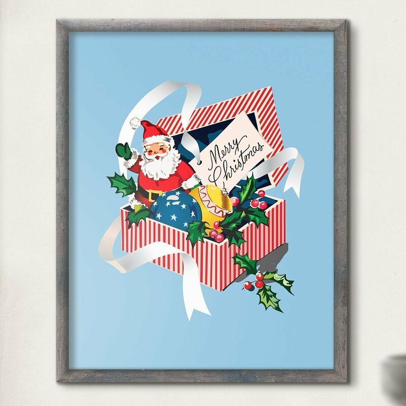 Download The Holiday Aisle® 'Merry Christmas Santa & Gift Box ...