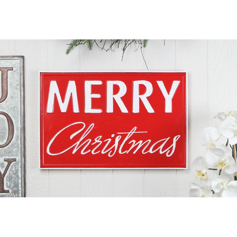 The Holiday Aisle® Merry Christmas Sign | Wayfair