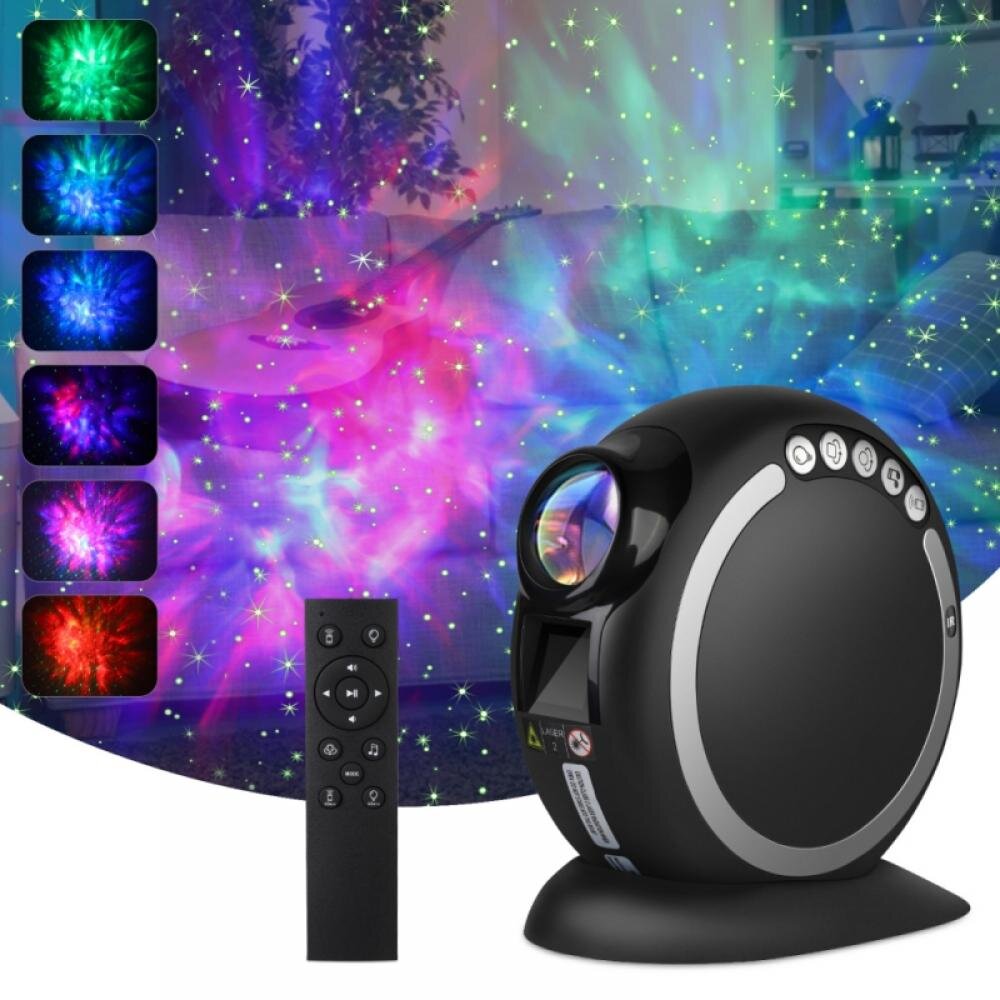 Star Projector,Ganeed Starry Sky Projector,3 in 1 Ocean Wave Laser Projector w/LED Nebula Cloud& Moon,Voice Control&Timer Night Light for Baby Kids Bedroom/Game Rooms/Wedding Birthday Christmas Party