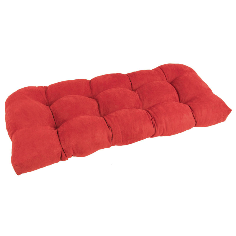 Sewn Indoor Bench Cushion Fabric: Cardinal Red