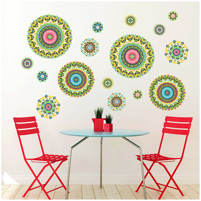 Victorian Medallion Decal Home Flower Swirl Vintage Ceiling