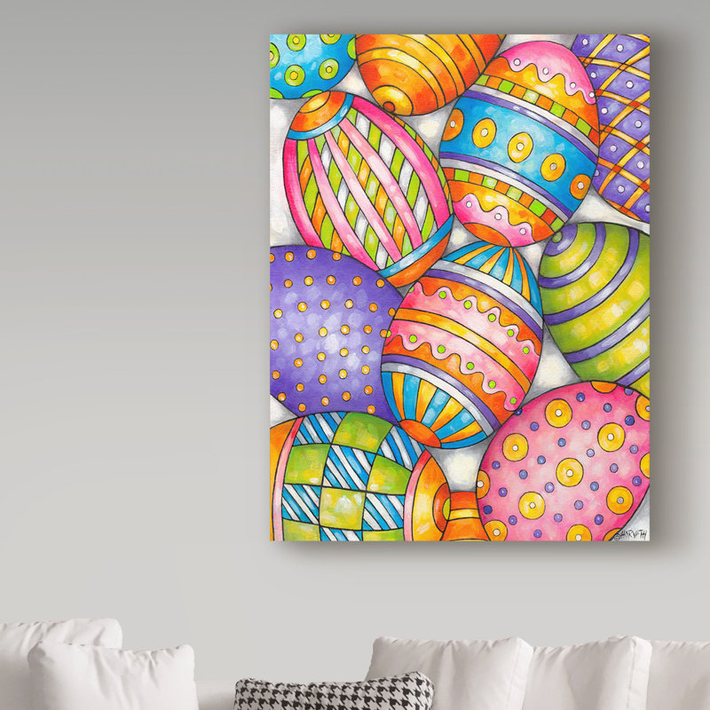 The Holiday Aisle Easter Egg Pattern Acrylic Painting Print On