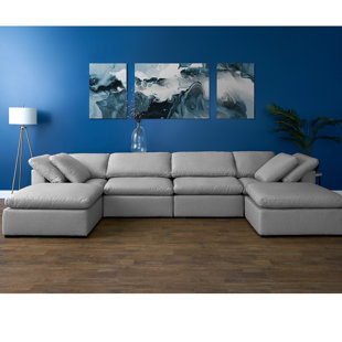 Lautrec Reversible Modular Sectional With Ottoman by Brayden Studio Looking for