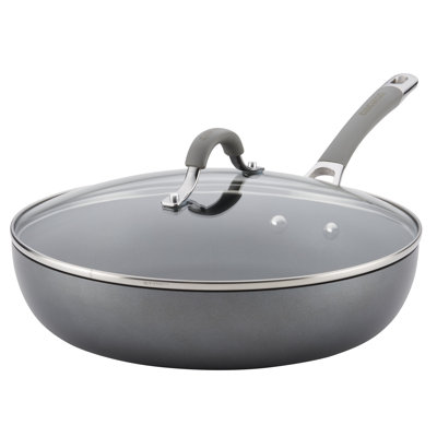 Circulon Elementum Hard-Anodized Nonstick Deep Frying Pan, 12-Inch Circulon