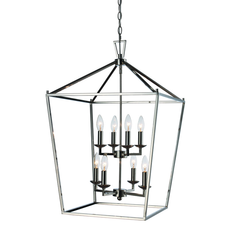 Carmen 8 - Light Lantern Geometric Chandelier
