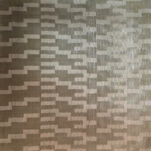 High Low, Art Silk, Silver (3' Square) Rug