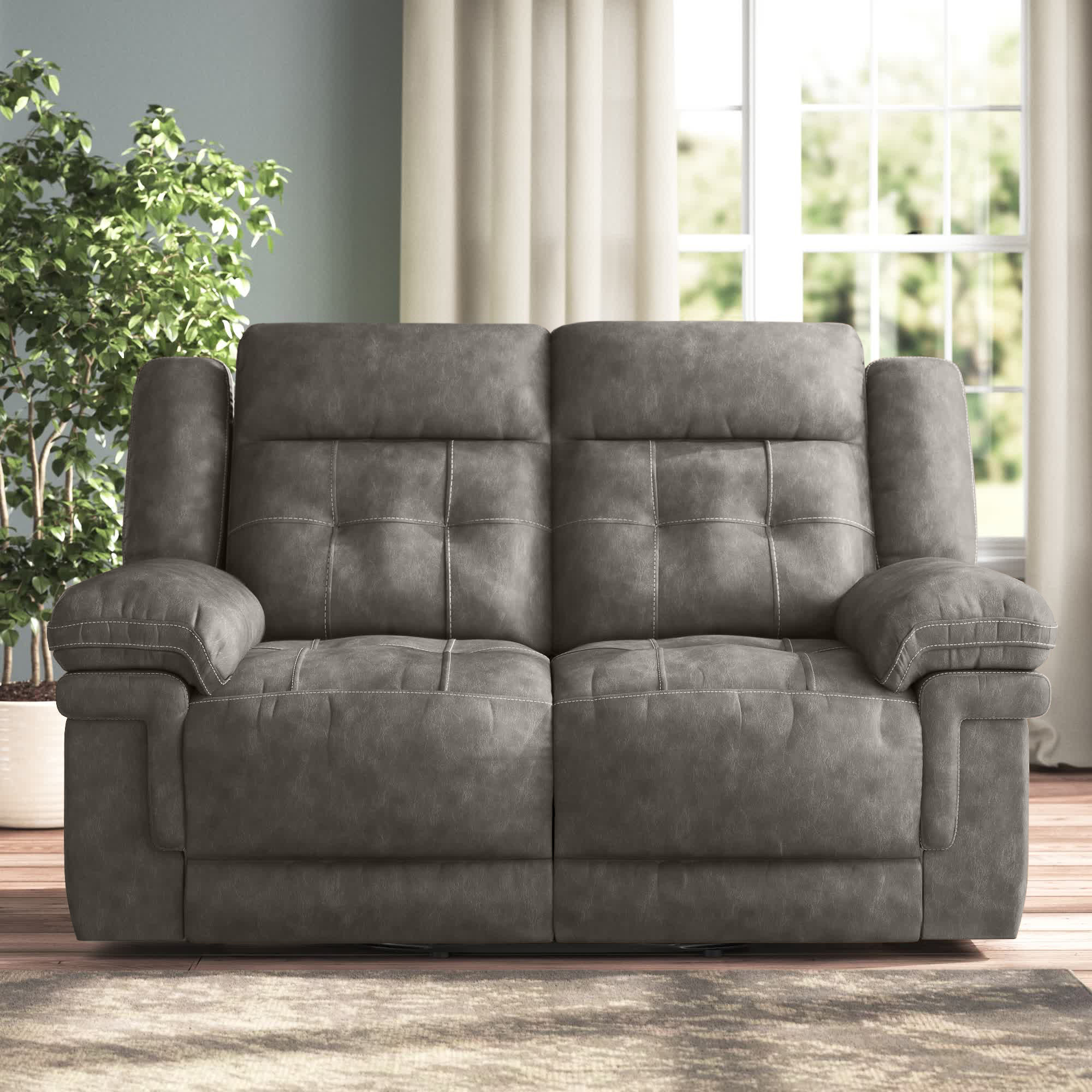 Lark Manor Elida 66'' Pillow Top Arm Reclining Loveseat & Reviews Wayfair