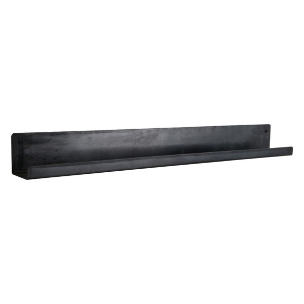 100 cm, Dark Oak Industrial Bracket Chunky Solid Storage Utility Shelf