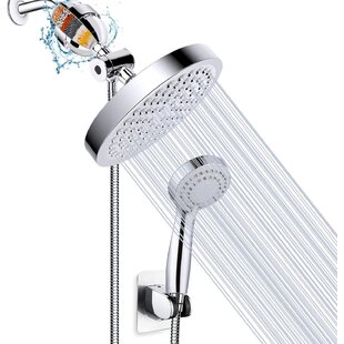 Handheld Shower Head with 2m Hose and Holder ON/Off Switch in Chrome Plated 