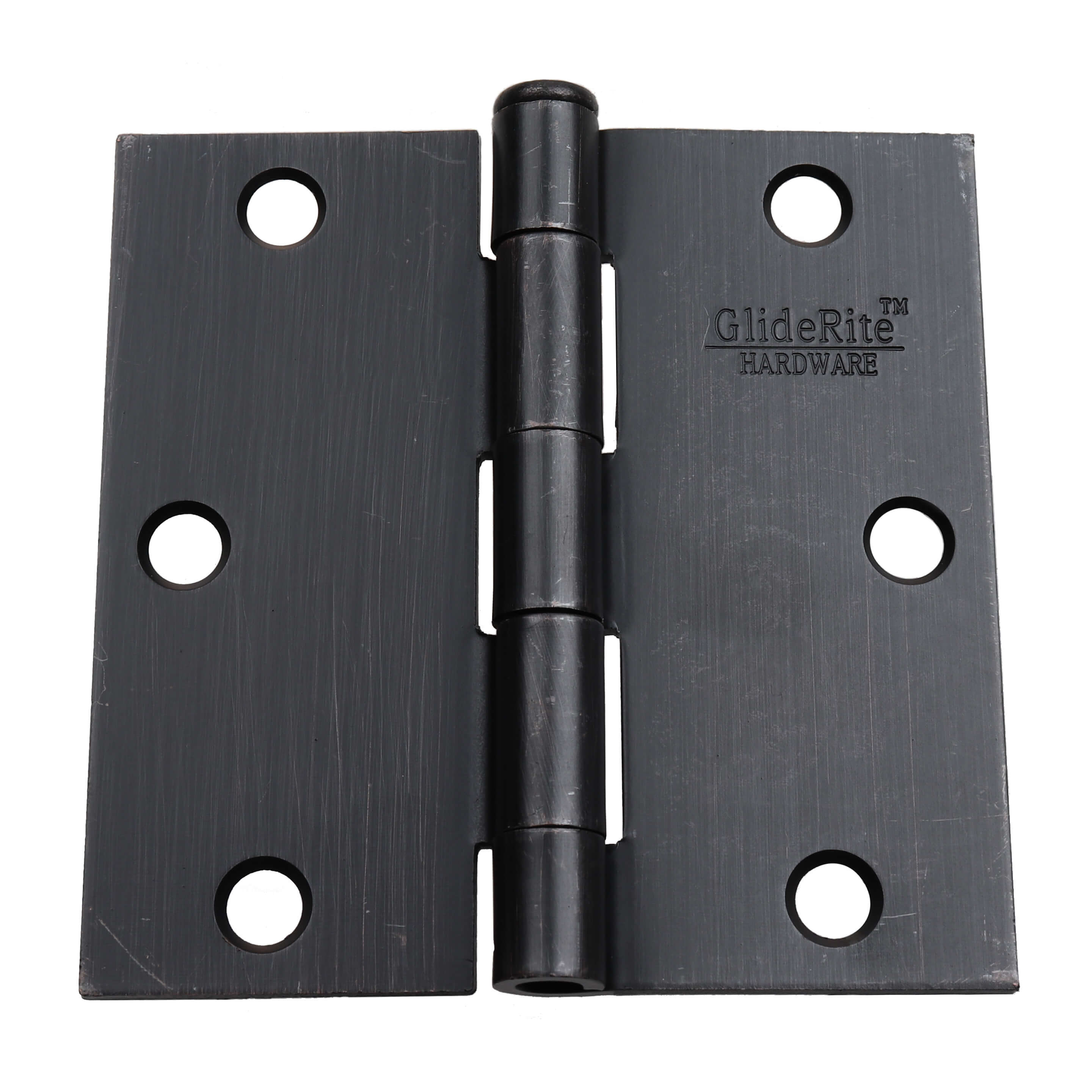 2 x Finial Flush Hinges 2 1//2/" Electro Brass Hinge Set /& Screws